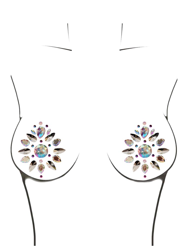 Cairo Iridescent Nipple Jewel Pasties