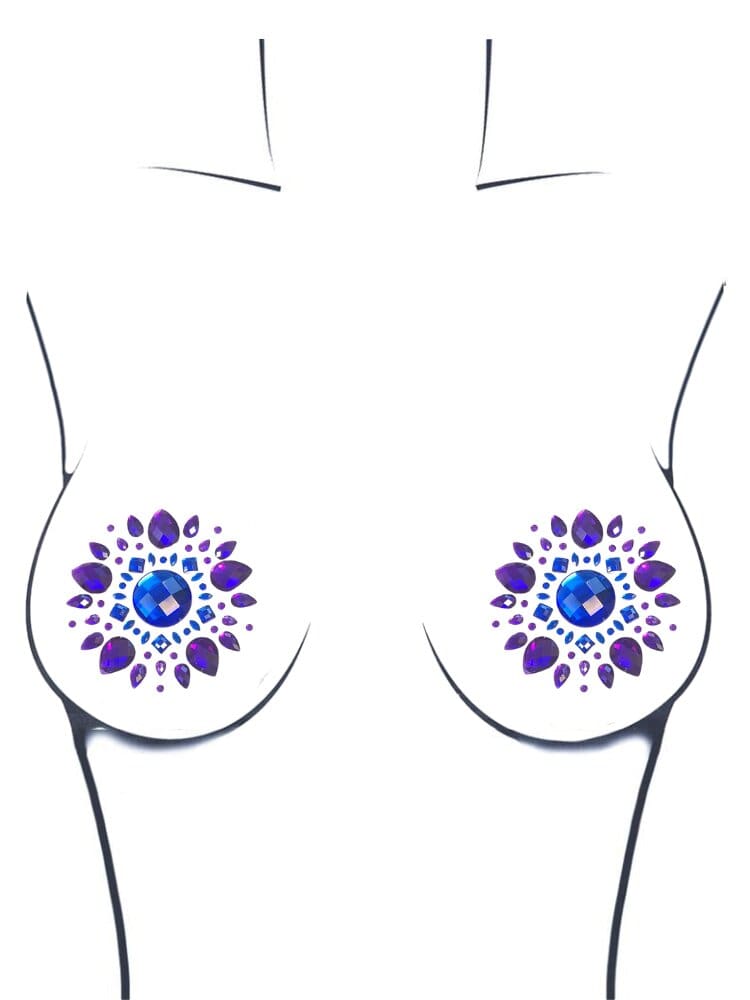 Crystal jewel adhesive body jewel nipple pasties. - Sensual Sinsations