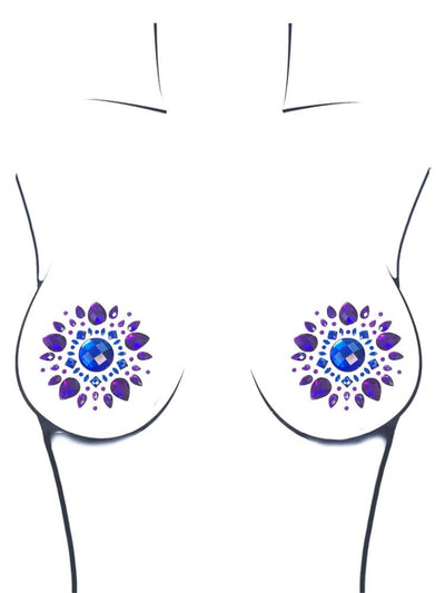 Crystal jewel adhesive body jewel nipple pasties. - Sensual Sinsations