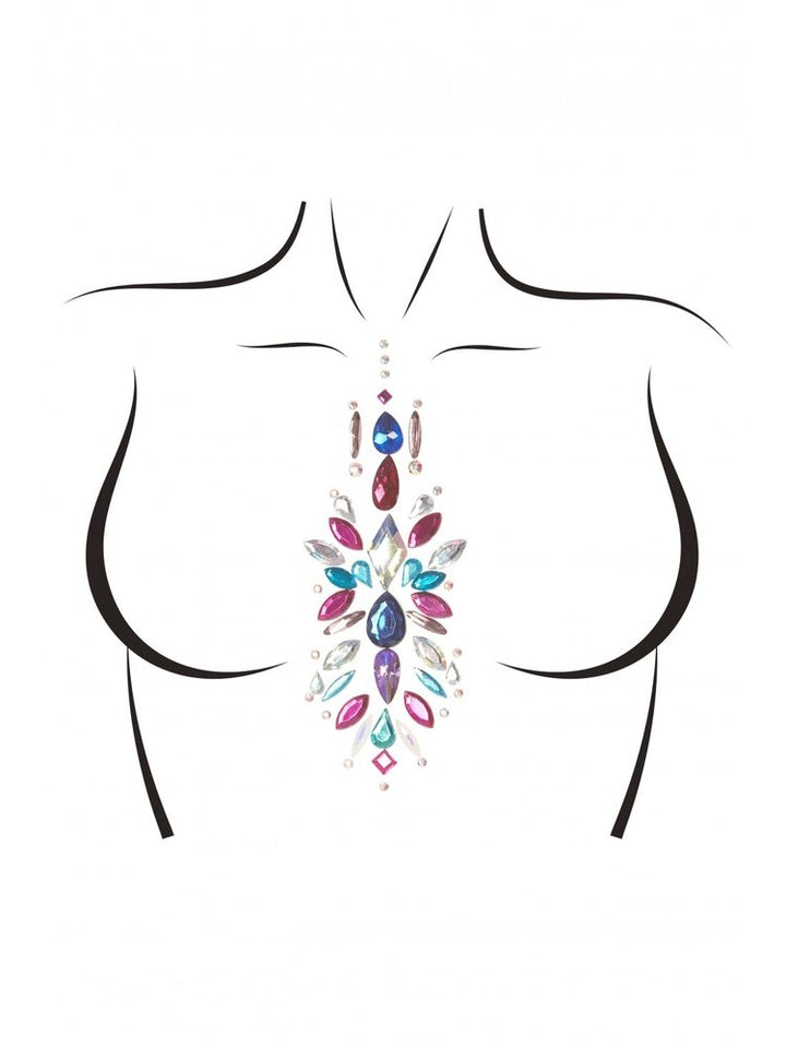 Multi color body jewels. Adhesive body stickers